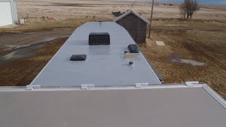 RV Roof Repair Roof Armour Incs Process [upl. by Nessim]