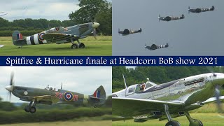 Battle of Britain Air Show Finale  Headcorn 2021 [upl. by Einnok]