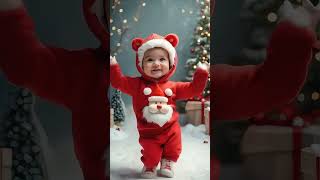 Happy christmas 🎄 25th December shortsfeed santaclaus kidssong kiddance [upl. by Airekat]