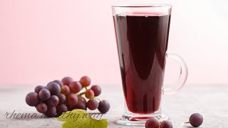 Grape Juice recipe  How to make grape juice at home  Summer juicing recipes [upl. by Enoryt]