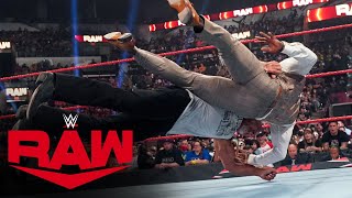 Goldberg hits Bobby Lashley with a massive Spear Raw Aug 16 2021 [upl. by Dolora]