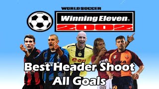 PS1 Winnig Eleven 2002ISS2002 All Headed Goals [upl. by Kaela]