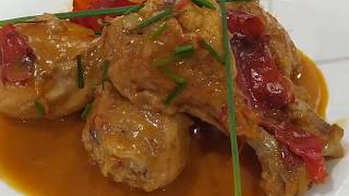 👌MUSLOS de POLLO🍗 en SALSA ESPECTACULAR😋RECETA de la ABUELA💖 [upl. by Julita]