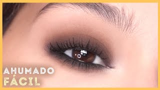 MAQUILLAJE DE OJOS AHUMADO FÁCIL Y RÁPIDO [upl. by Town]