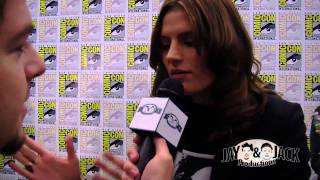 Stana Katic  Castle Press Line Comic Con 2010 [upl. by Rainger694]