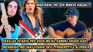 Makin Kacau❗️Sekelas Gitaris Pro Metal Sampai Menggigil Lihat Skill Fingerstyle Alipbata  Reaction [upl. by Javed964]