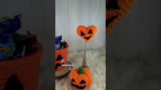 Porta doces de Halloween em Amigurumi 🎃halloween gostosurasoutravessuras portadoce pumpkin [upl. by Carolynne]