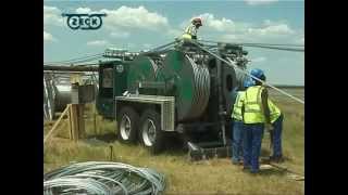 B 15008x2  SPW 18  Sixbundle transmission line stringing in South Africa  ZECK [upl. by Caspar419]