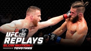 UFC 286 Highlights in SLOW MOTION [upl. by Felipa]