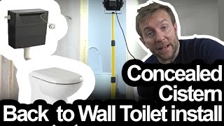 BACK TO THE WALL TOILET amp CONCEALED CISTERN INSTALL [upl. by Ynoble]