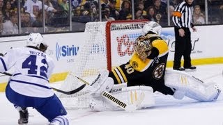 Tuukka Rask AMAZING saves  NHL Playoffs 2013 Boston Bruins vs Toronto Maple Leafs May 4 2013 [upl. by Dahij]