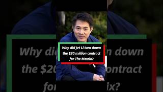 Why did Jet Li turn down the 20 million contract for The Matrix celebrity jetli usa [upl. by Deyas]