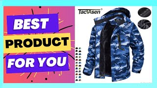 TACVASEN Fleece Lining Mountain Jackets Mens Hiking Jackets Outdoor Removable [upl. by Esnohpla]