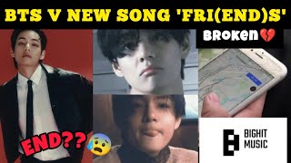 OMG😳 BTS V SONG quotFRIENDSquot NEW MV  bts v song friendsbtsvbtsurbts [upl. by Gilder]