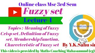 Fuzzy set and their Applications in Hindi [upl. by Einnhoj]