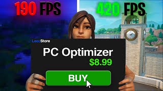 I Bought a PC Optimizer to Boost my FPS in Fortnite [upl. by Aynad788]