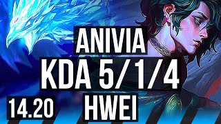 ANIVIA vs HWEI MID  514  KR Diamond  1420 [upl. by Ramoh]