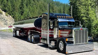 Peterbilt 389 pullin a painted tanker to match [upl. by Philina]