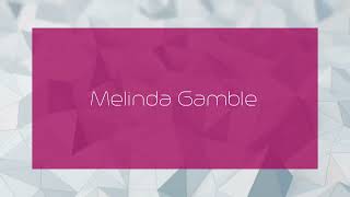 Melinda Gamble  appearance [upl. by Akemehc]