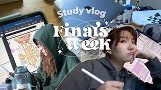 STUDY VLOG final exam week pulling 3 allnighters extremely caffeinated [upl. by Zap]