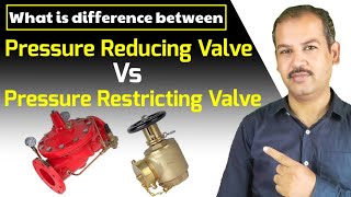 Difference Between Pressure Reducing Valve and Pressure Restricting Valve PRV in Urdu [upl. by Yadroc649]