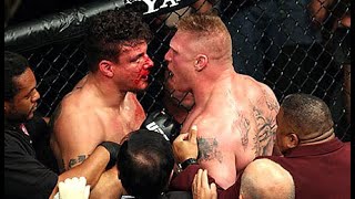 When Brock Lesnar DESTROY Frank Mir in UFC [upl. by Lauritz]