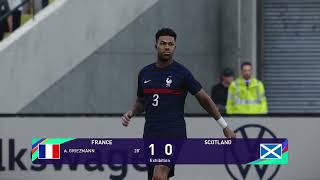 Pes 21 Gameplay  France  Écosse  2023 [upl. by Ecienal]