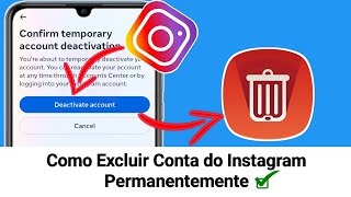 Como Excluir Conta do InstagramPermanentemente Rápido e Fácil [upl. by Amimej]