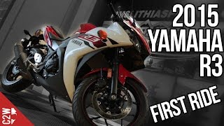 2015 Yamaha R3  First Ride [upl. by Yarod4]