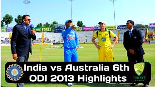 India vs Australia 6th ODI 2013 at Nagpur [upl. by Muna]