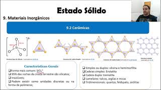 Sólidos  Materiais Inorgânicos  Vidros e Cerâmicas [upl. by Tihw]