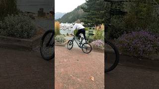 MTB Jibbing On The Coast While Waitinh For A Ferry  shorts mtb biketricks [upl. by Anoynek]