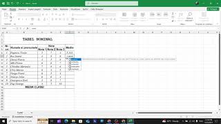 Medie aritmetica a notelor in Microsoft Excel [upl. by Alfonse]