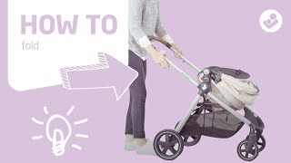 MaxiCosi  Zelia stroller  How to fold [upl. by Anirbus]