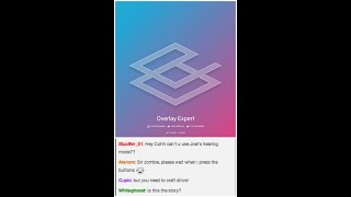 Lets add a Chat Overlay using the Twitch Extension Overlay Expert twitch [upl. by Aenea]