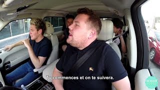 One Direction Carpool Karaoke Part 2  VOSTFR Traduction Française [upl. by Gunther619]