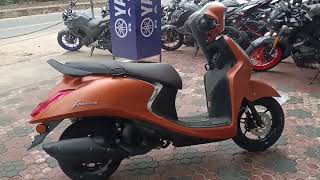 Fascino 125 Fi Hybridmatte copper  Walkaround Review  2024 Yamaha Fascino 125 Fi Hybrid [upl. by Cynthla]