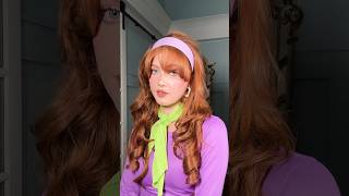 Daphne from ScoobyDoo hair tutorial for Halloween 💜 hairstyle hairtutorial [upl. by Acireed]