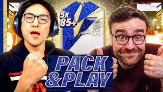 TOTY 5x 85 Player Pack PLUS a BaseMid ICON PACK Absolutely MASSIVE FIFA 21 packandplay wAJ3 [upl. by Crudden]