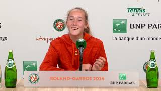 Tennis  RolandGarros 2024  Mirra Andreeva  quotI saw a ladybug maybe this was a little signquot [upl. by Tessa]