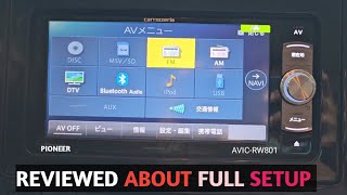 CARROZZERIA AVIC  RW801 REVIEWED ABOUT FULL SETUP BLUETOOTH CONNECTION ETCC [upl. by Elades903]