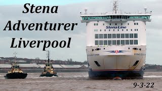 Stena Adventurer Arriving In Liverpool [upl. by Leland]