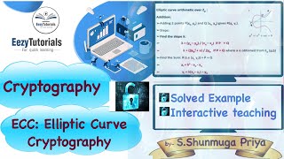 Elliptic Curve ECC with example  Cryptography lecture series [upl. by Pammy]