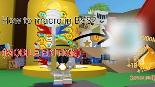 How to actually macro in Bee Swarm Simulator MOBILE  Roblox [upl. by Mayhs664]