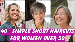 Simple Short Haircuts For Women Over 50 Older Women Short Hairstyles 2023 [upl. by Ladd]