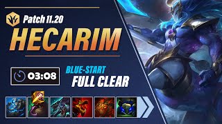 Hecarim Buffs Hecarim 308 BlueStart Full Clear Guide One Smite [upl. by Weide]