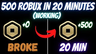 How I MAKE 500 ROBUX in 20 MINUTES from this FREE ROBUX SITE [upl. by Lamar]