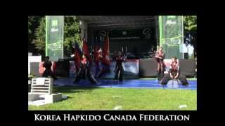 Korea Hapkido Canada Federation Demo 2012  Korean Heritage Day Festival [upl. by Elleryt]