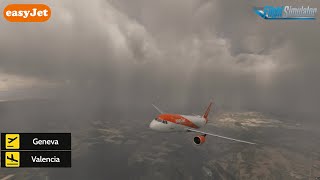 Geneva to Valencia  MSFS 2020  easyJet [upl. by Jarlath]