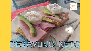 DESAYUNO KETO HUEVOS POCHADOS  DIETA KETO Y LOW CARB [upl. by Maighdiln849]